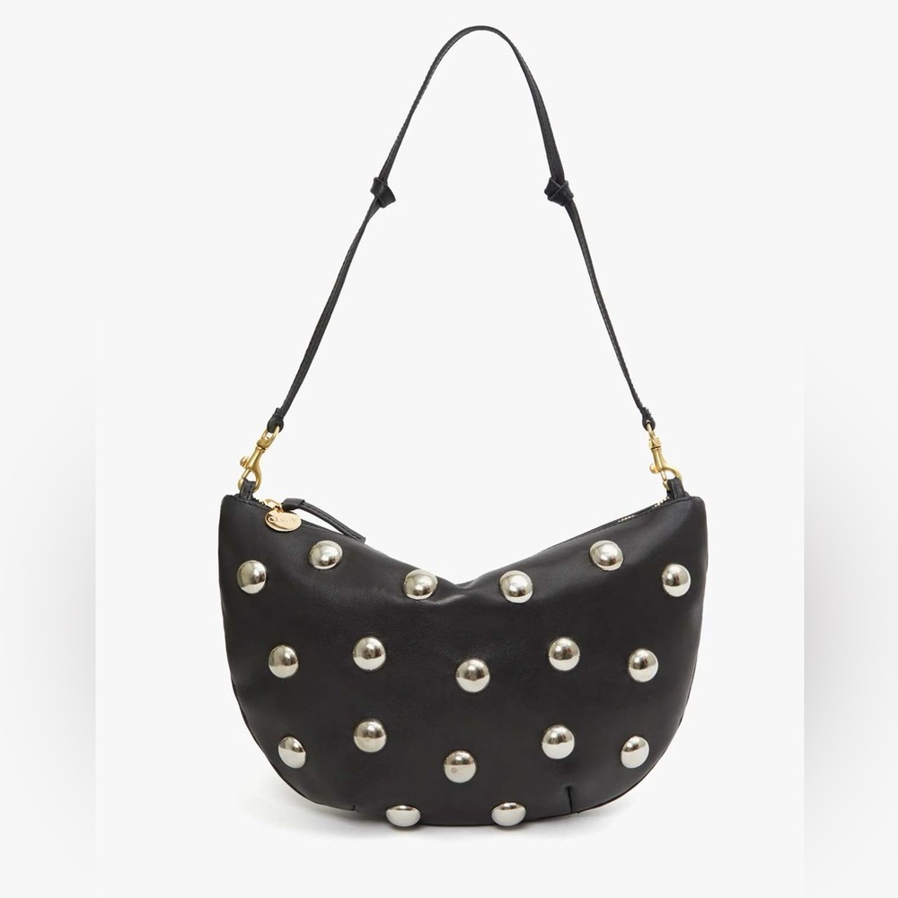 Clare V. Lune with Studs Black